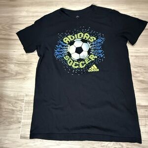 Adidas boy's T-shirt size L black short sleeve